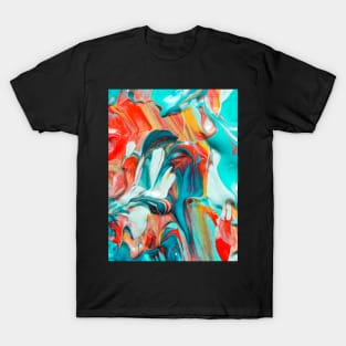 messy color canvas T-Shirt